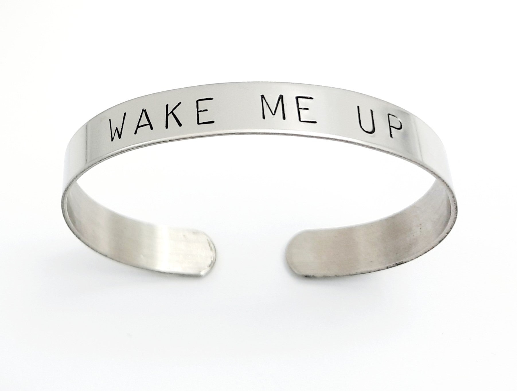 Personalized Silver Stainless Steel Bracelet - Shiny